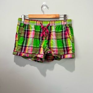 Plaid Green Sleep Shorts by Old Navy